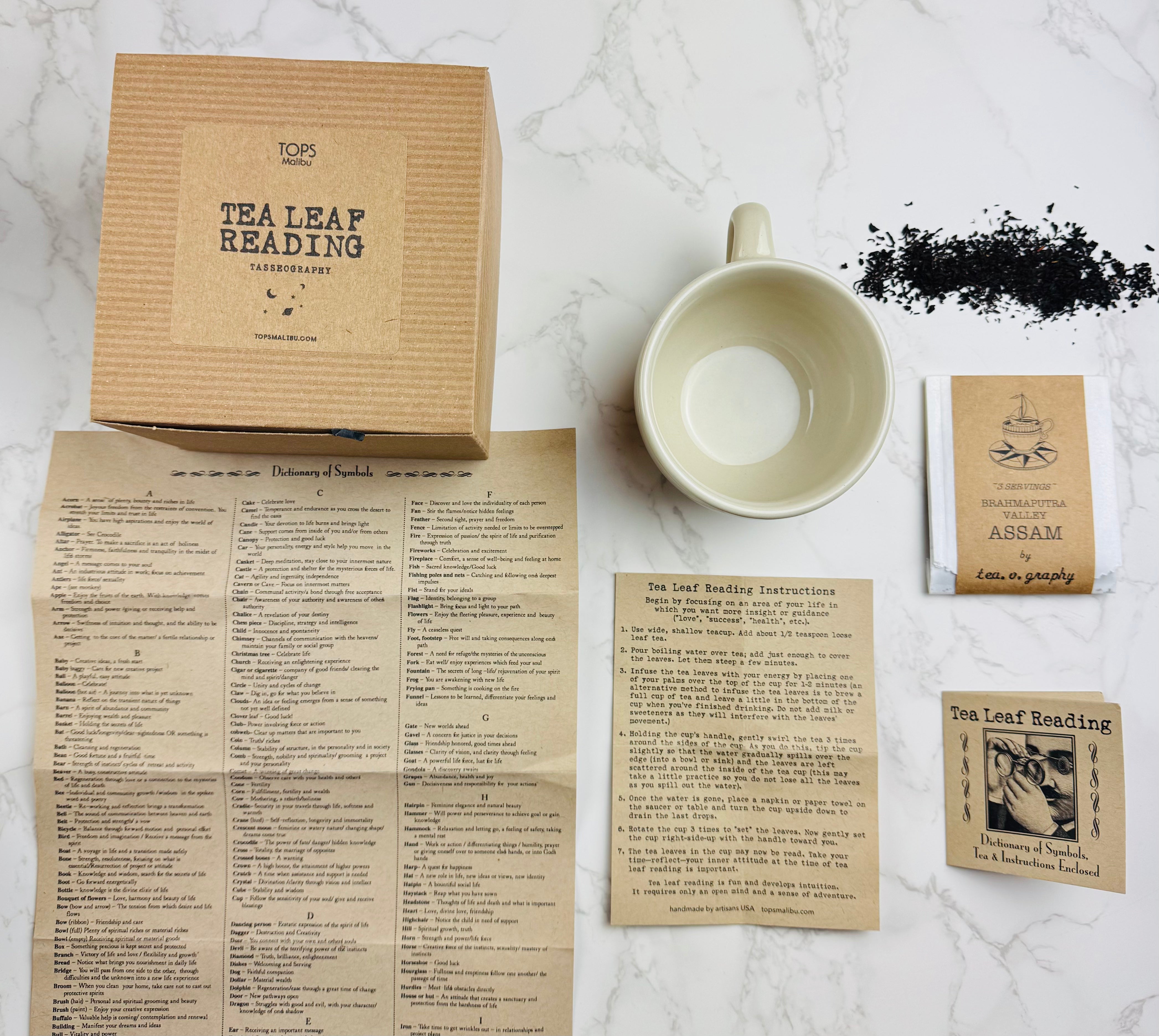 Tasseography : Tea Leaf Reading Kit